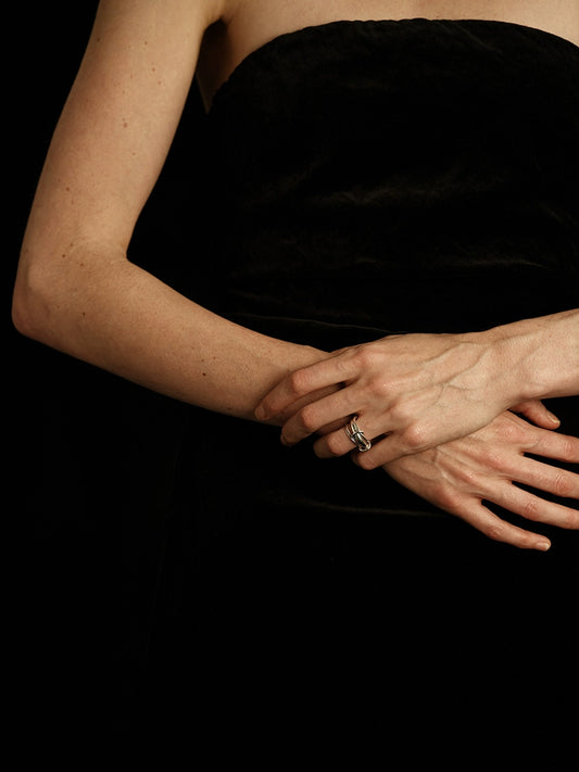 Tainarakh Ring | Italian Minimalist Statement Band - Handcrafted S925 Silver