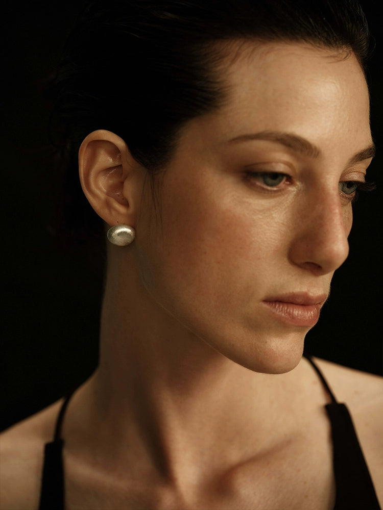 Épure Earrings | Brushed Finish - Handcrafted S925 Silver