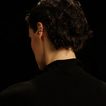 Arco Ear Cuff | Minimalist Clip-On Design - Handcrafted S925 Silver
