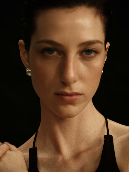 Épure Earrings | Brushed Finish - Handcrafted S925 Silver