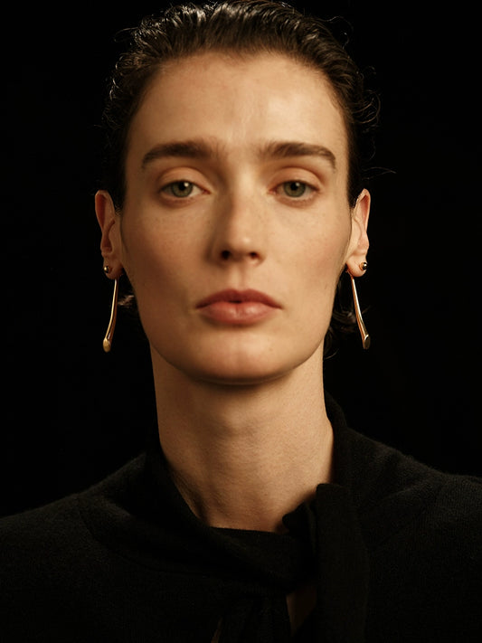 Awen Earrings | Irregular Vintage Studs - Gold or Silver-Plated Copper