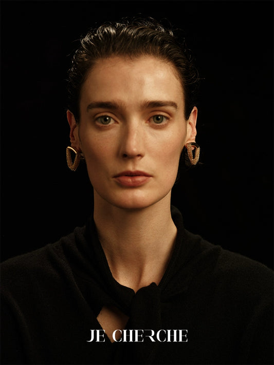 Saros Earrings | Greek-Inspired Tassel Design - Gold-Plated Copper
