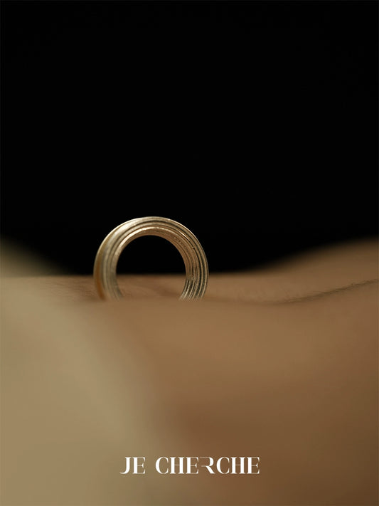 Aria Ring | Italian Aesthetic Statement Band - Handcrafted S925 Silver
