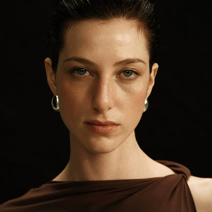 Cubea Earrings | Cubist-Inspired Textured Studs - Handcrafted S925 Silver