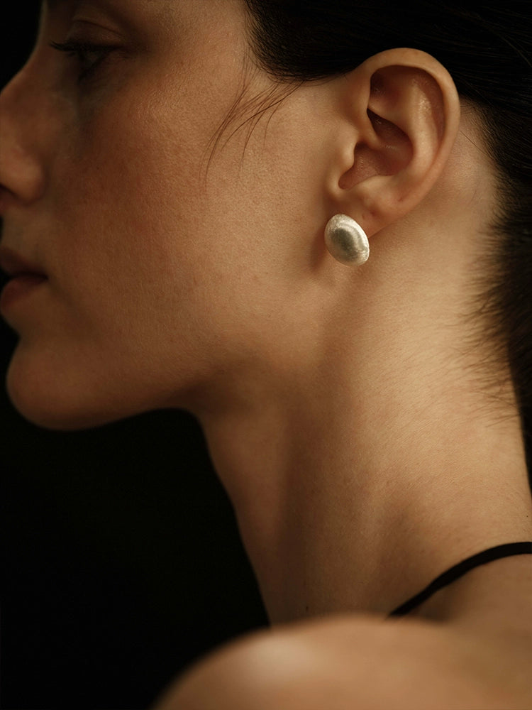 Épure Earrings | Brushed Finish - Handcrafted S925 Silver