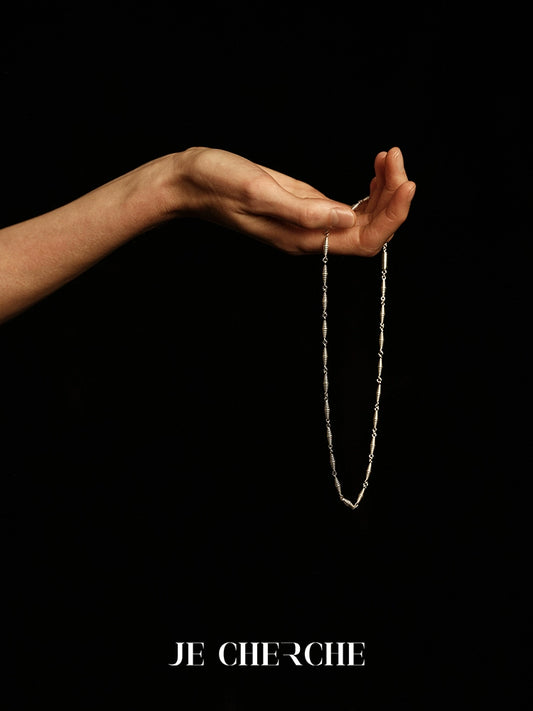 Spera Necklace | Twisted Textured Minimalist Design - Handcrafted S925 Silver