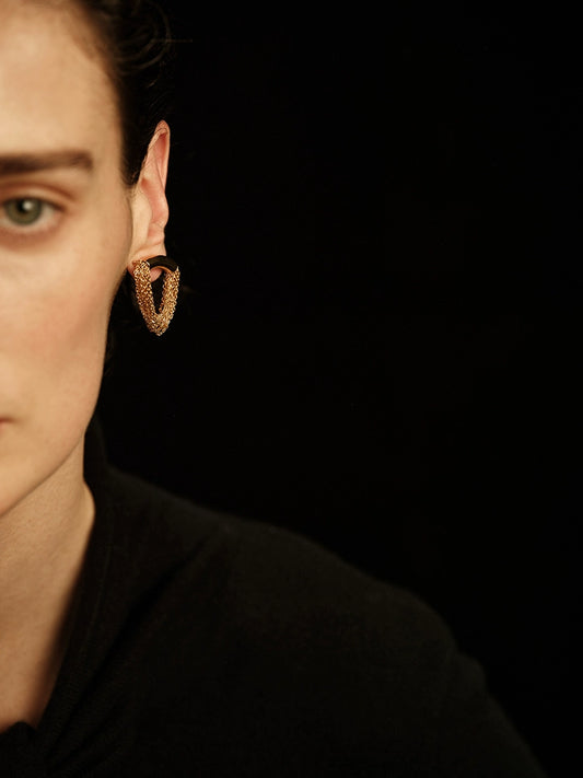 Saros Earrings | Greek-Inspired Tassel Design - Gold-Plated Copper