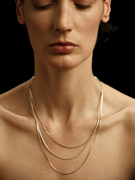 Échine Necklace | Layers - Handcrafted S925 Silver