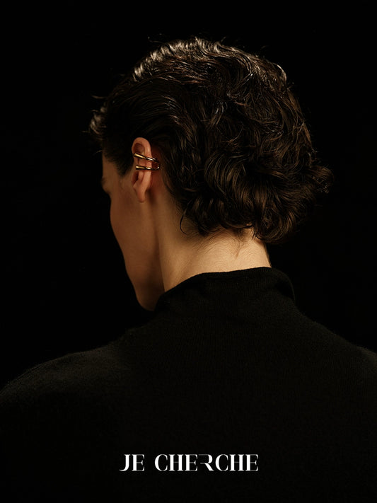 Arco Ear Cuff | Minimalist Clip-On Design - Handcrafted S925 Silver